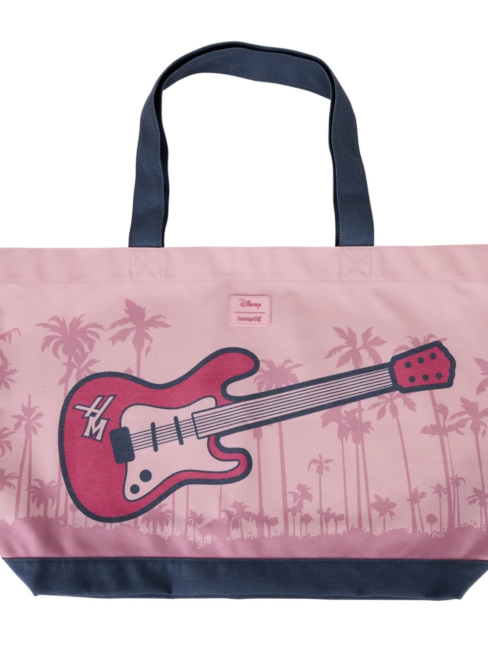 Hannah Montana Guitar Oversized Canvas XL Tote Bag Rock Disney Loungefly NWT - Picture 2 of 5